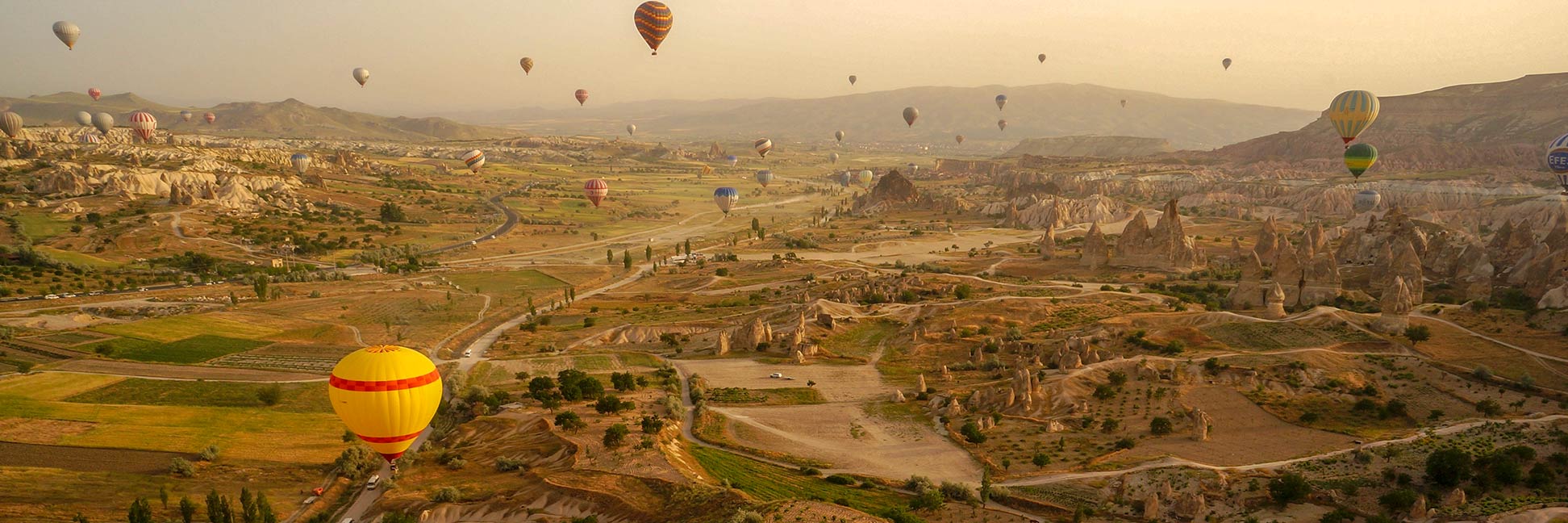 Balloons over Göreme in Cappadocia