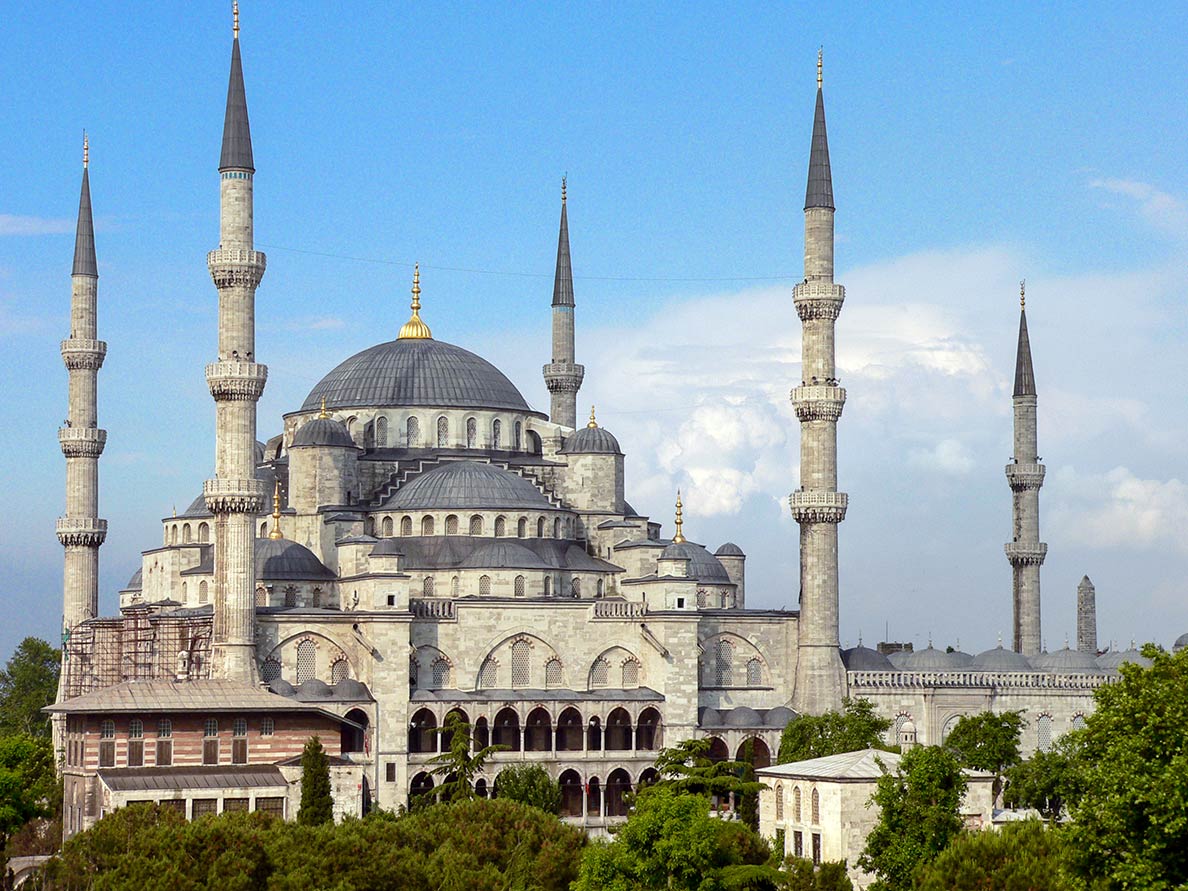 Sultan Ahmed Mosque or Blue Mosque in Istanbul