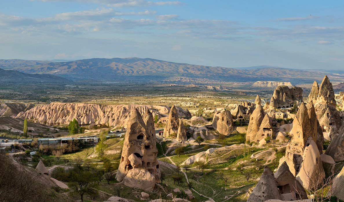 Uçhisar, Göreme National Park in Nevşehir Province in Cappadocia, Turkey