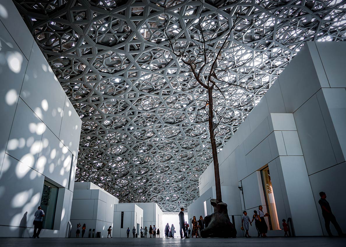 Inside the Louvre of Abu Dhabi
