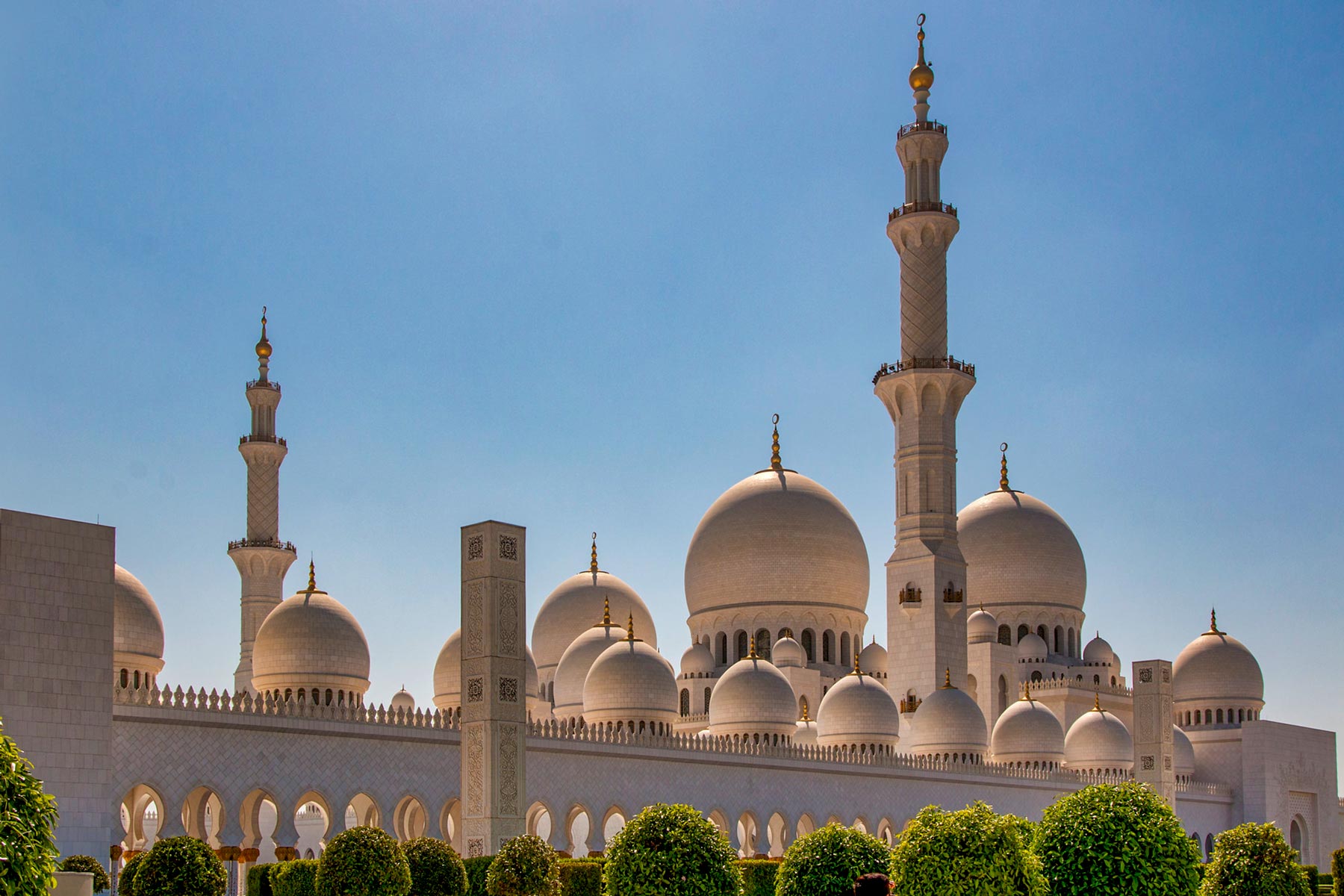 Sheikh Zayed Grand Mosque in Abu Dhabi, United Arab Emirates.