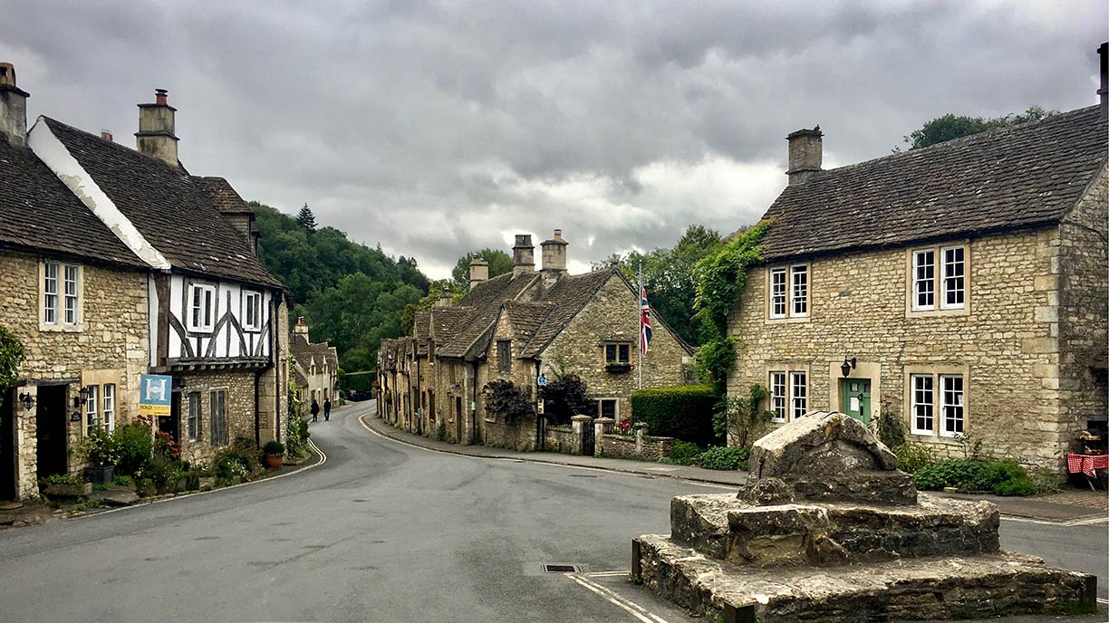 Castle Combein in Wiltshire, England, United Kingdom