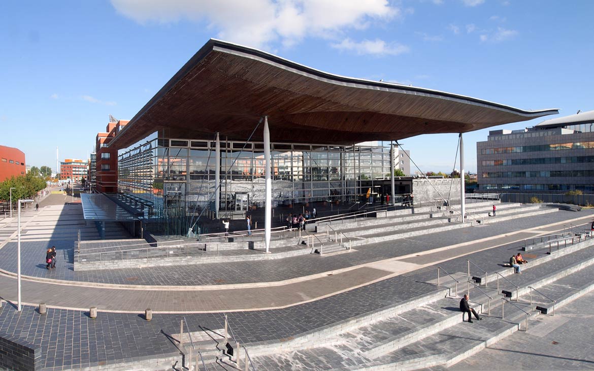 Welsh parliament building, Cardiff