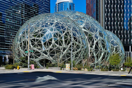Amazon Spheres of the Amazon headquarters campus in Seattle.