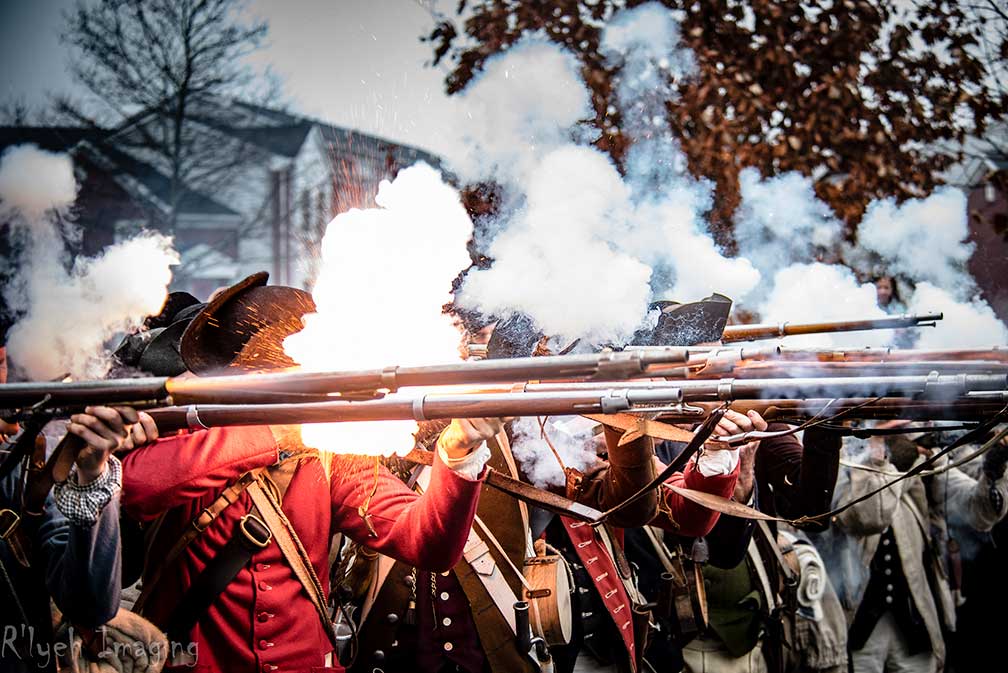 Reenactment of the Battle of Trenton at the Old Barracks Museum