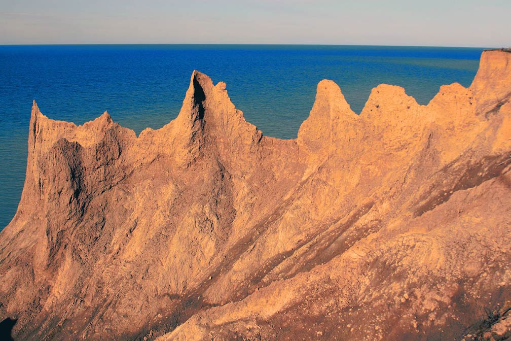 Chimney Bluffs at Lake Ontario