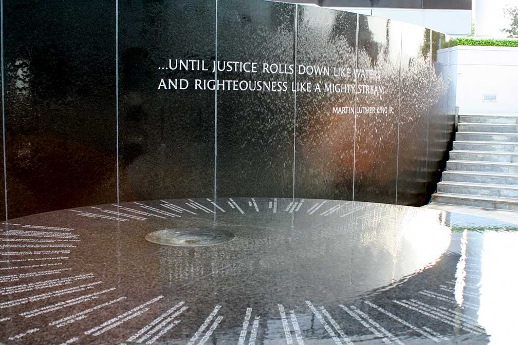 Detail from the Civil Rights Memorial, Montgomery, Alabama, USA