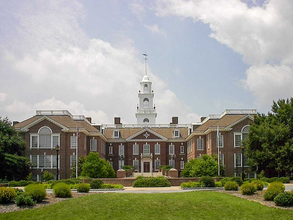 Delaware state capitol building, the Legislative Hall in  Dover