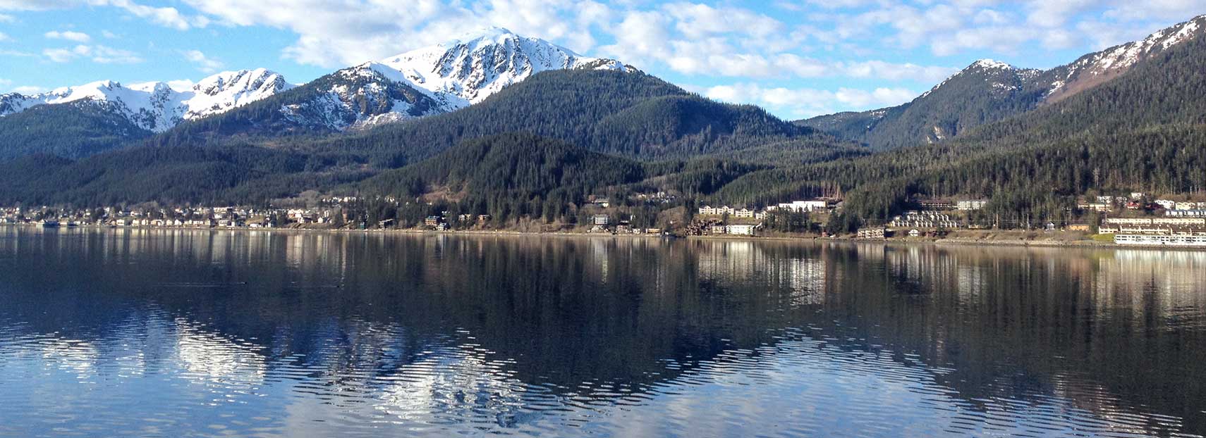 Douglas Island seen from Downtown Juneau waterfront