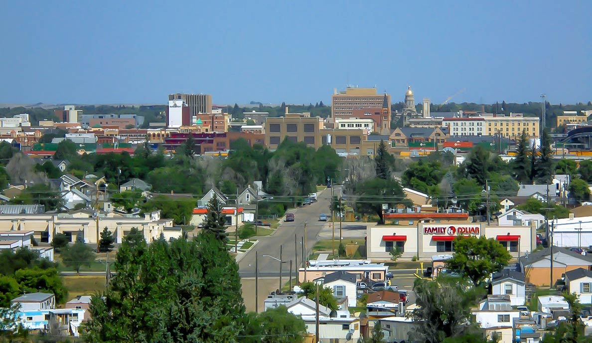 Downtown Cheyenne, Wyoming's capital city