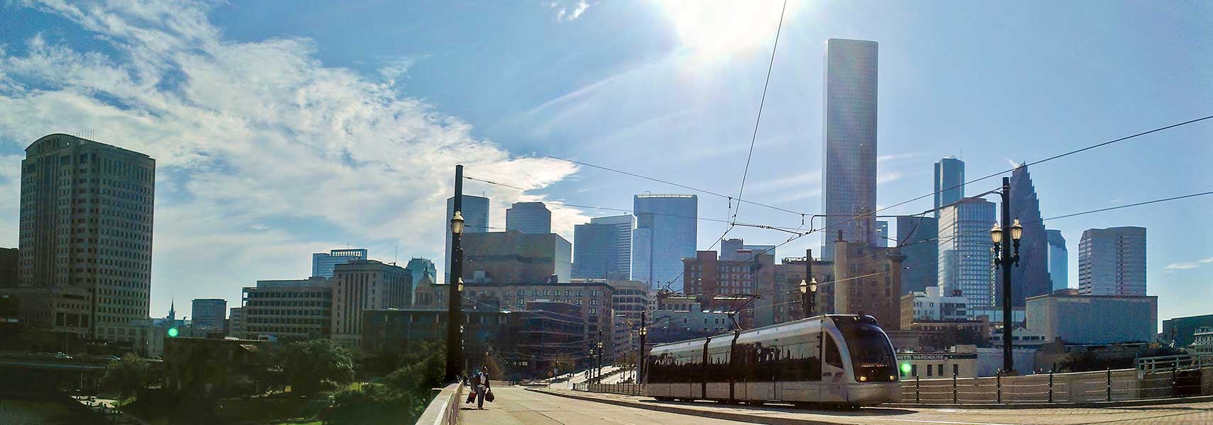 Skyline of the Central Business District of Houston, Texas, United States