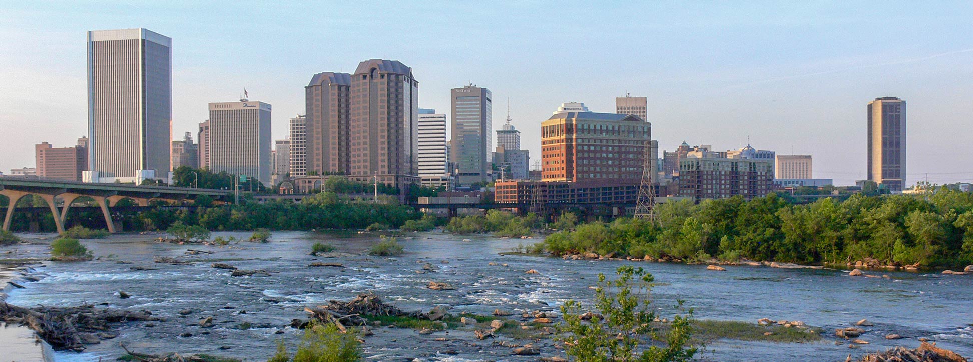 Downtown Richmond Virginia at James River