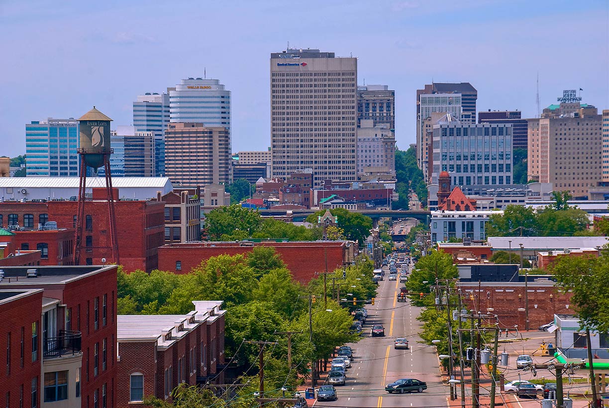 Downtown Richmond, Virginia, USA