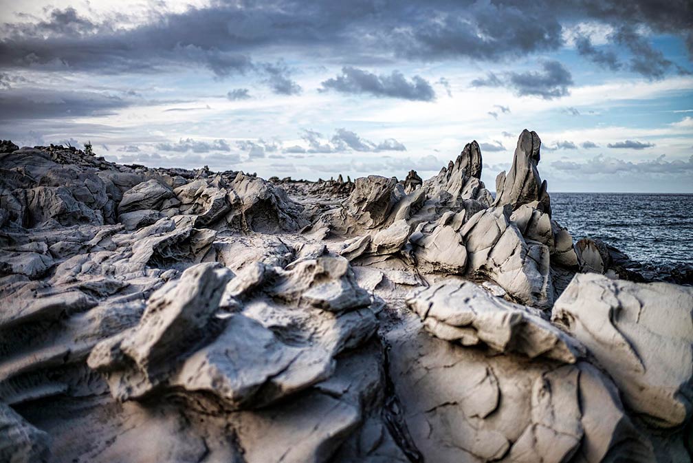 Dragon's Teeth  rock formation on Maui Island