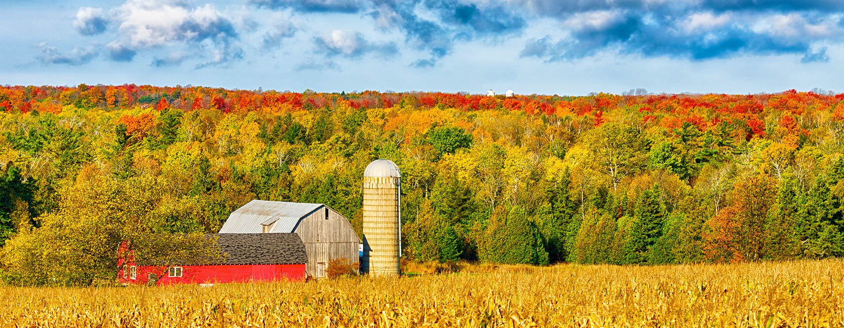 A farm building in Door County, Wisconsin