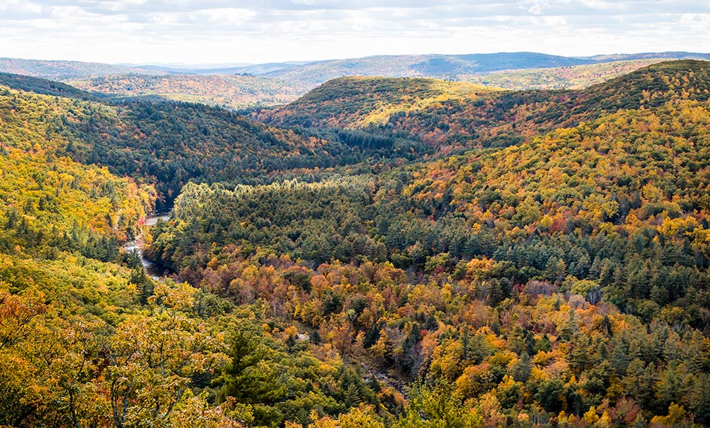 Farmington River Valley in Autumn, Connecticut