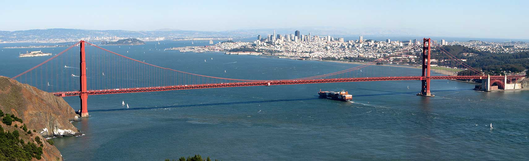 Golden Gate Bridge with San Francisco, California, United States
