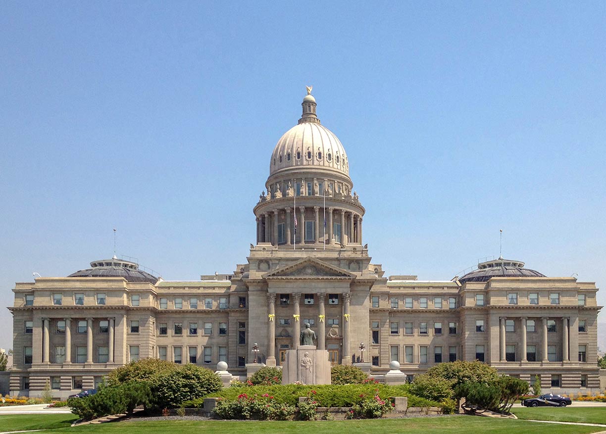 Idaho State Capitol in Boise, Idaho, USA