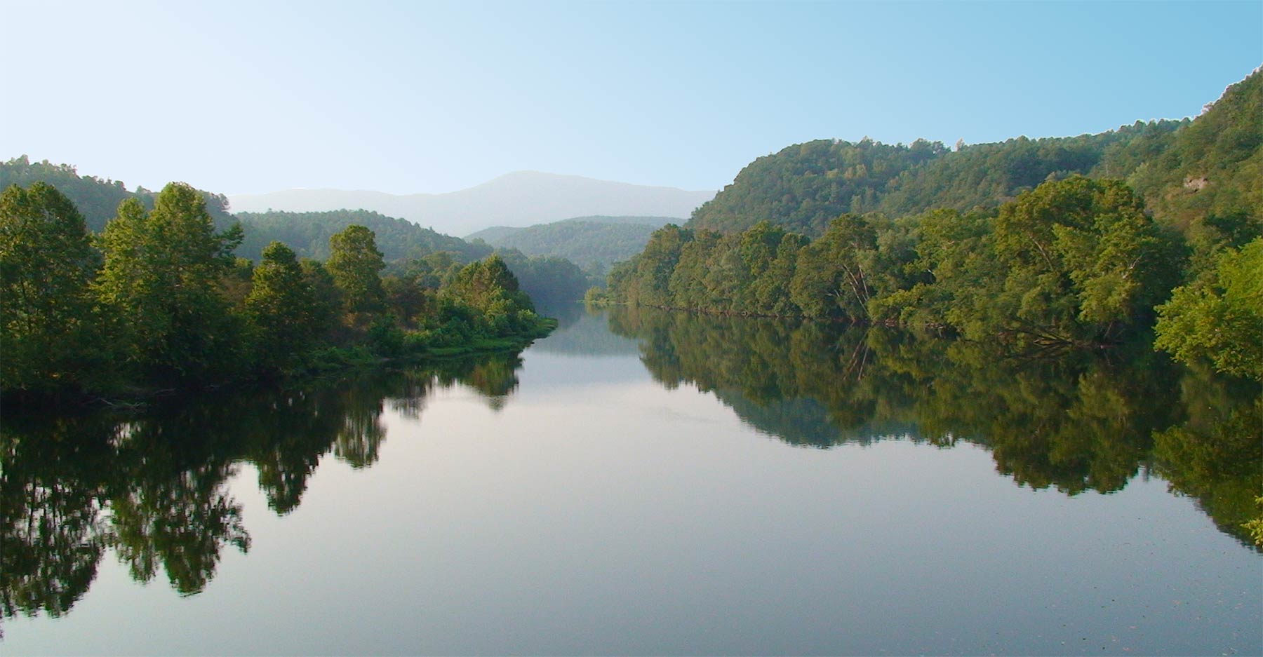 James River at the crossing of the Blue Ridge Parkway