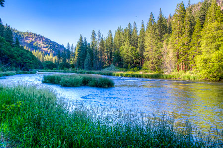 Klamath River in Oregon, USA