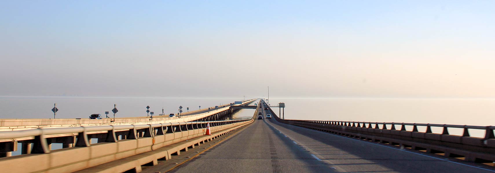 The Maestri Bridge or Lake Pontchartrain Causeway in Louisiana