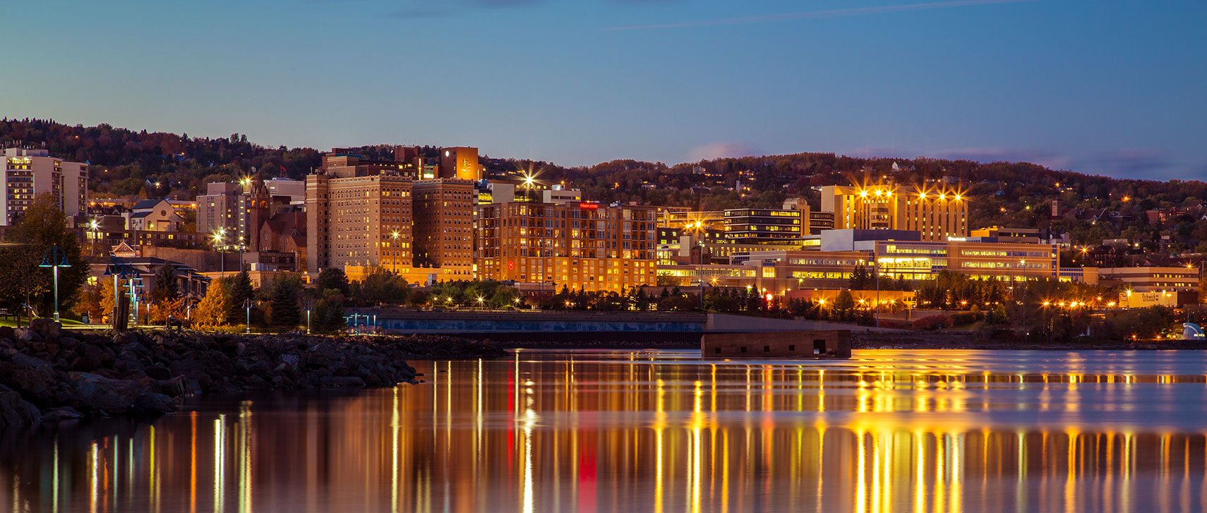 Lakefront skyline of Duluth, Minnesota