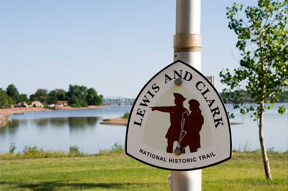 Lewis and Clark National Historic Trail at Pierre, South Dakota