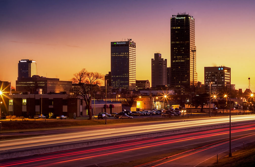 Skyline of Little Rock, capital city of Arkansas