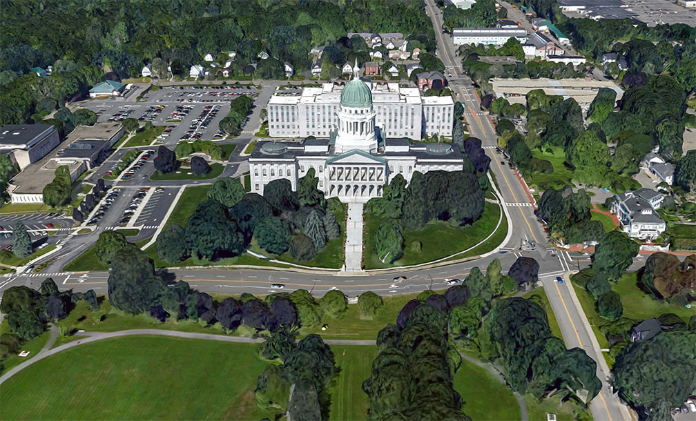 Maine State House in Augusta, capital city of Maine