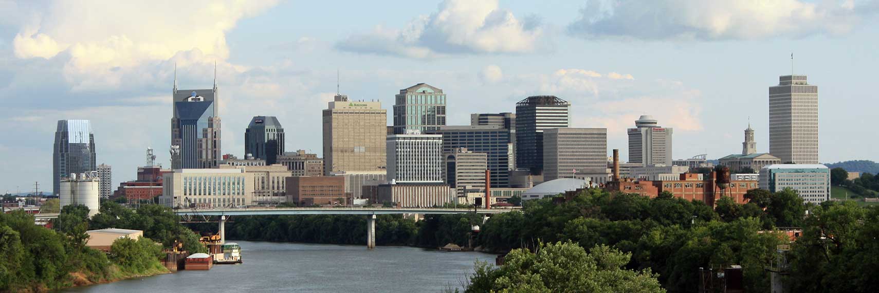 Nashville skyline with Regions Center and Parkway Towers, Nashville, Tennessee