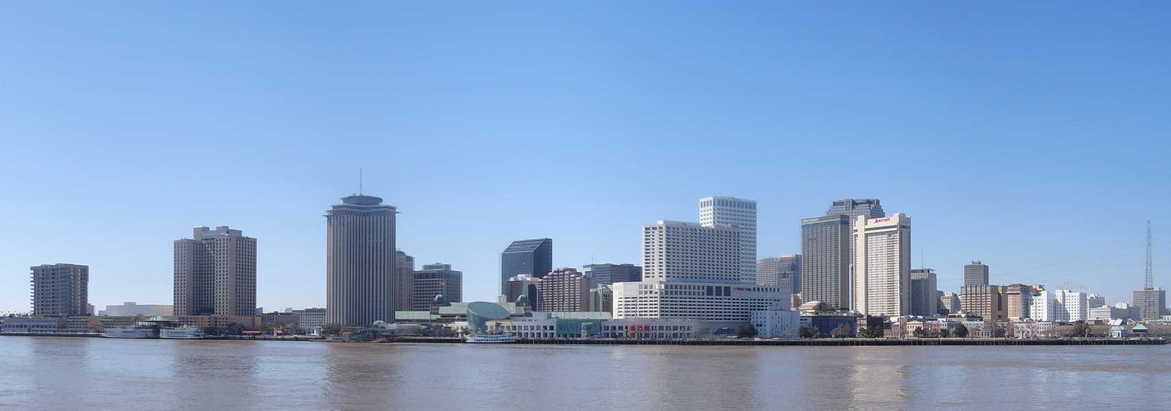 New Orleans Louisiana Usa Map