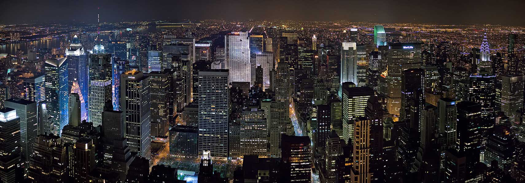 New York City Midtown, Manhattan at night