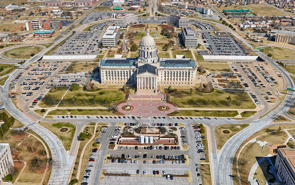 Oklahoma State Capitol building in Oklahoma City