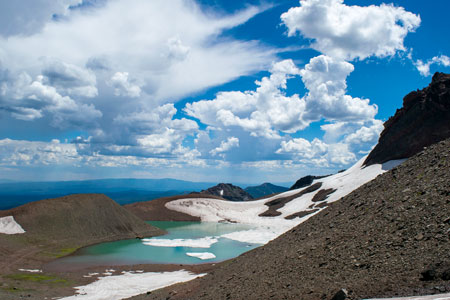 A mountain lake in the Oregon Cascades