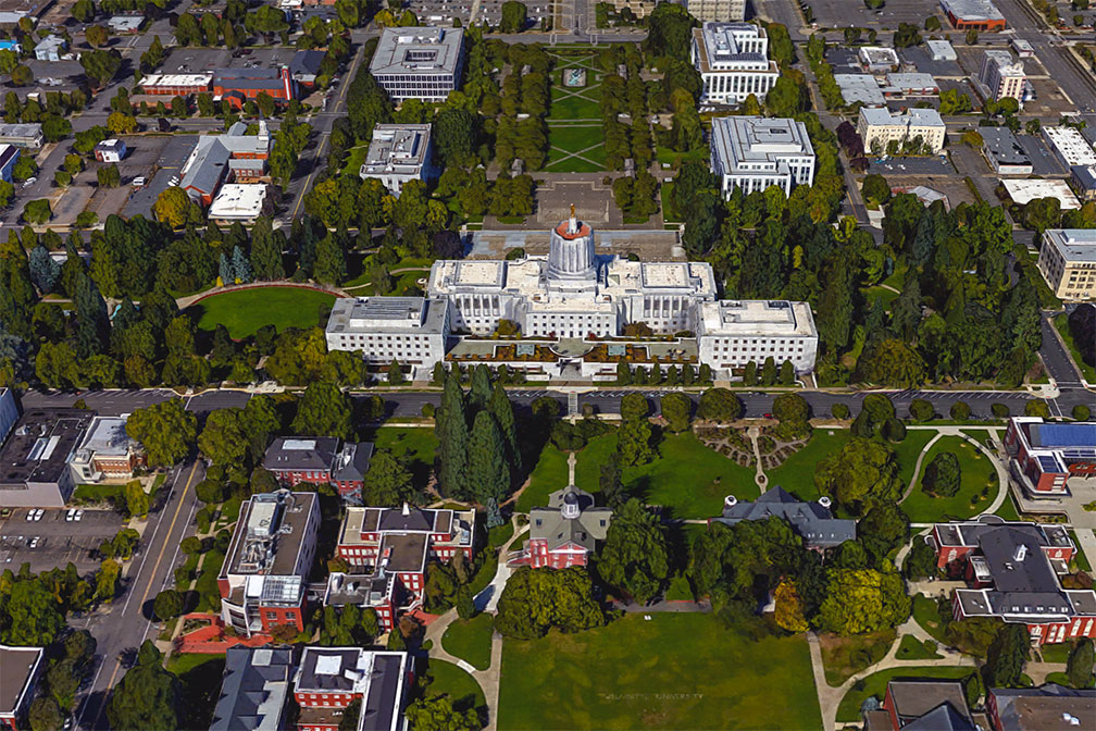 Oregon State Capitol in Salem, Oregon