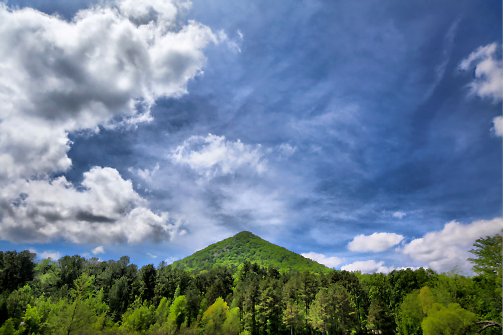 Pinnacle Mountain within Pinnacle Mountain State Park in Arkansas