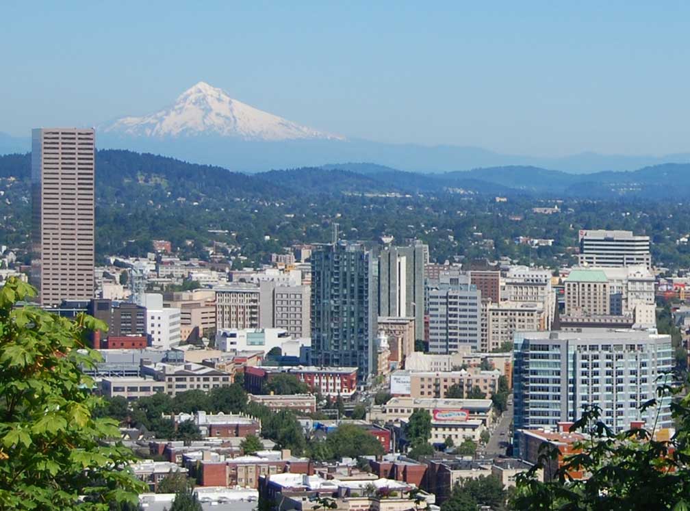 Google Map of the City of Portland, Oregon, USA - Nations Online