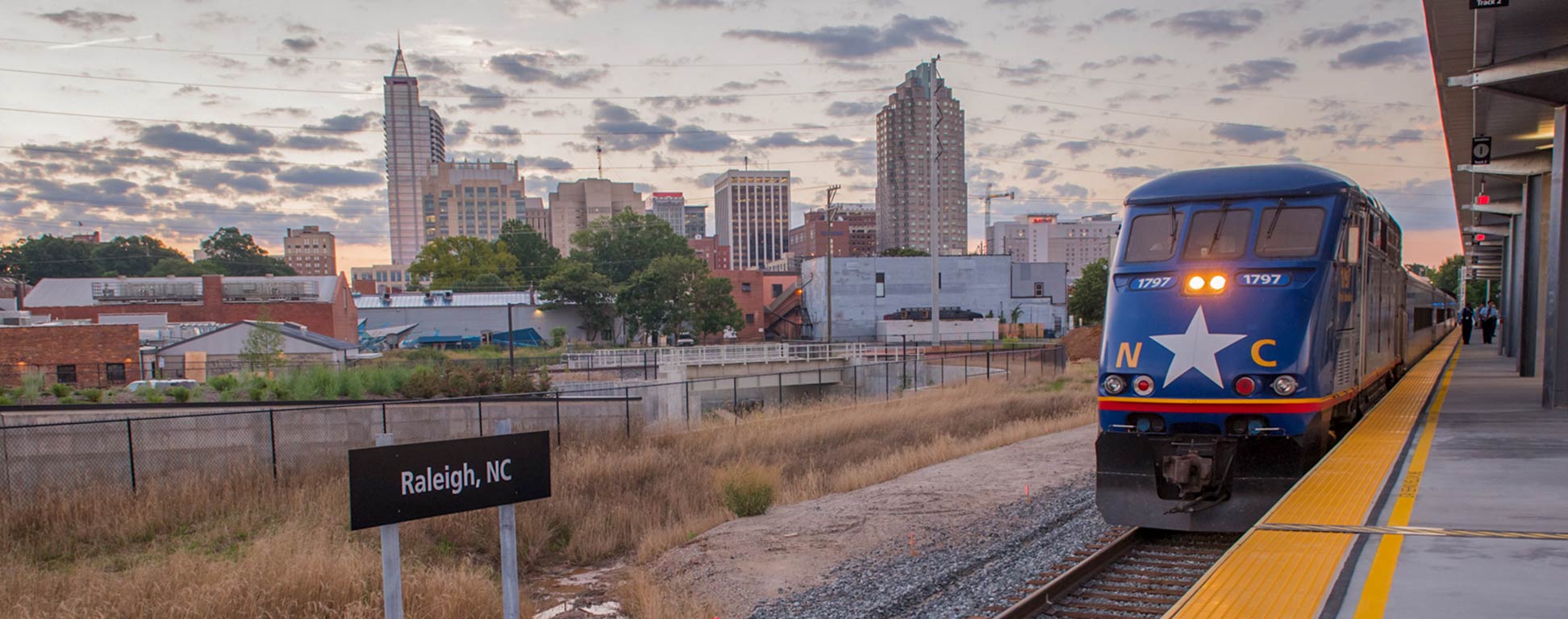 Piedmont Service train at Raleigh Union Station, North Carolina