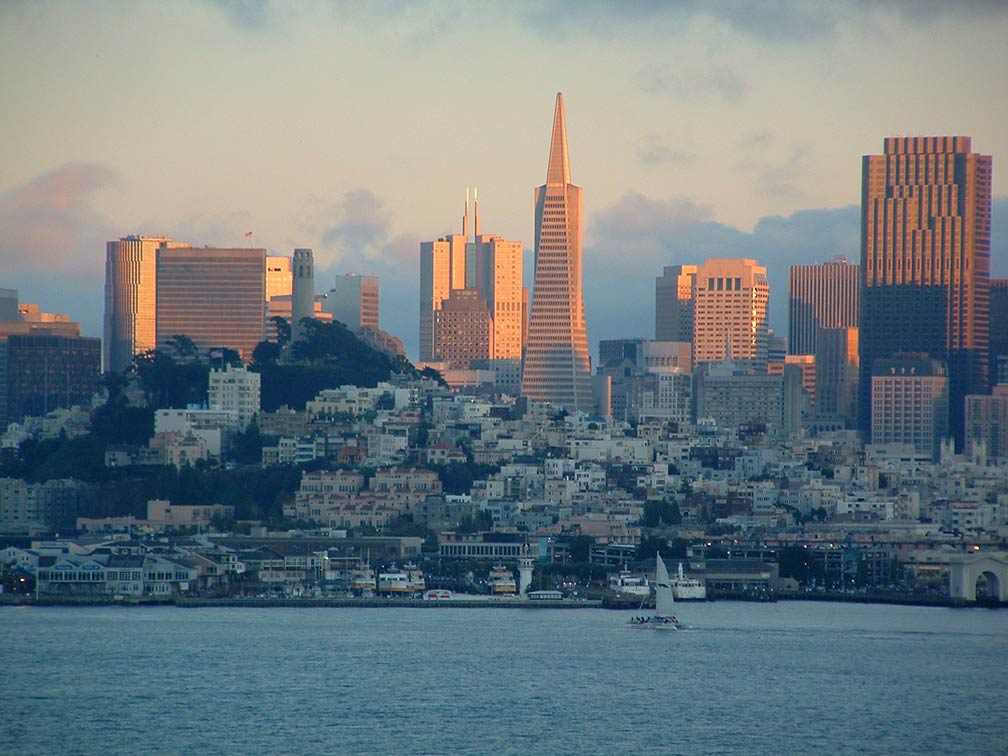 San Francisco at Sunset California