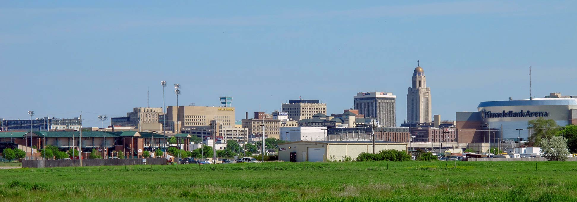View of the skyline of Lincoln, Nebraska