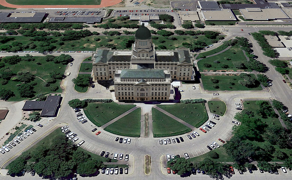 South Dakota State Capitol in Pierre, capital city of South Dakota