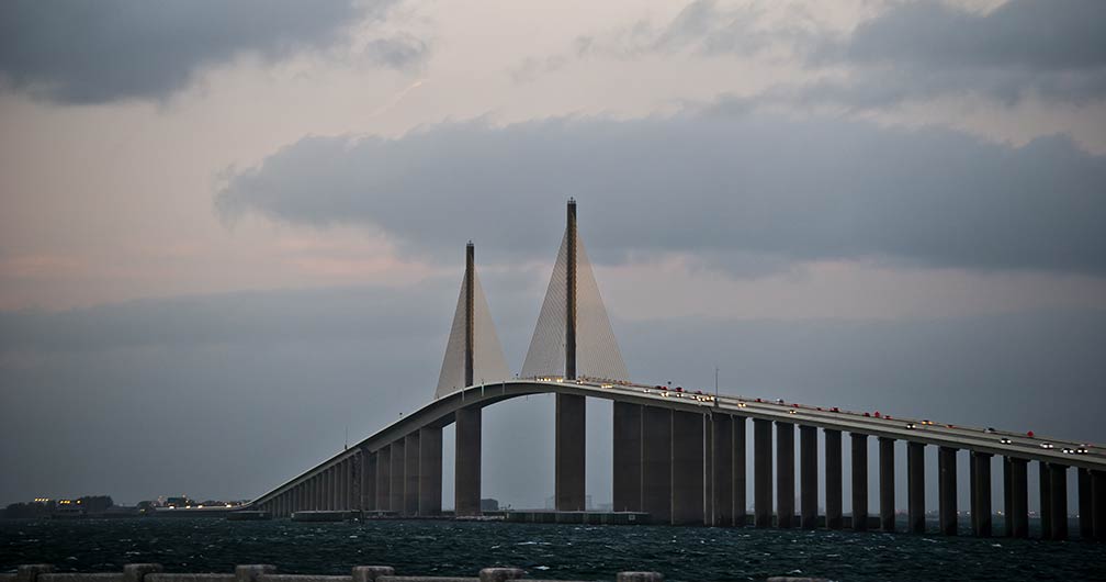 Sunshine Skyway Bridge on the Tampa Bay