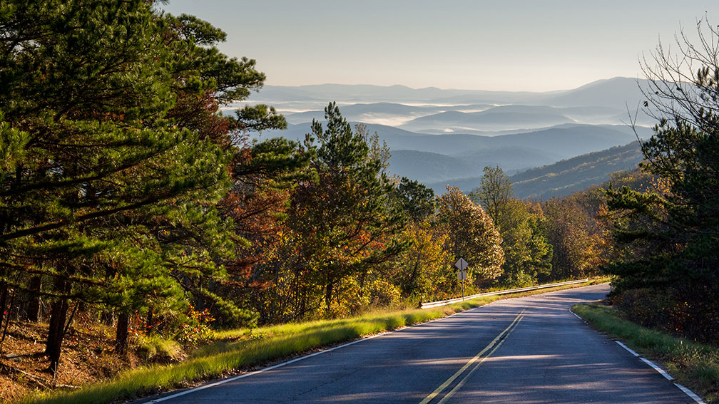 Talimena Scenic Drive within Ouachita National Forest