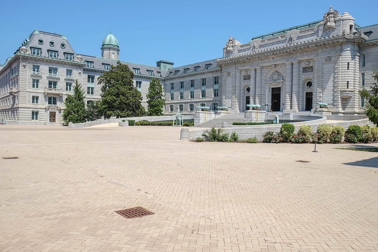 Memorial Hall at the US Naval Academy in Annapolis, Maryland, USA