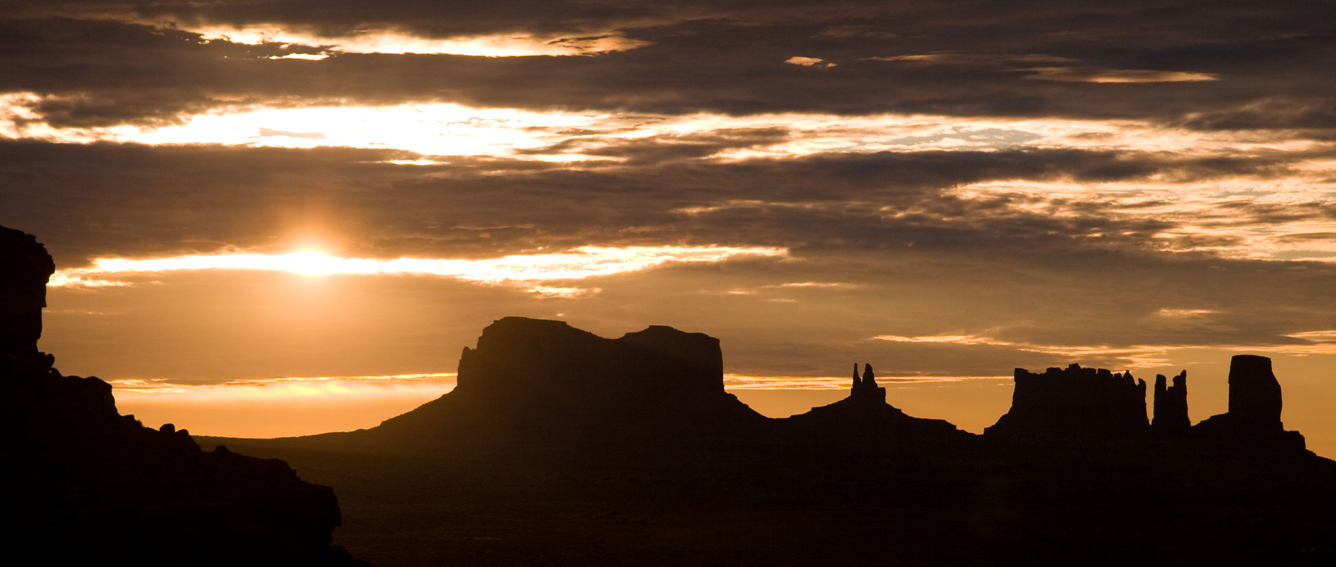 Sunrise over Monument Valley