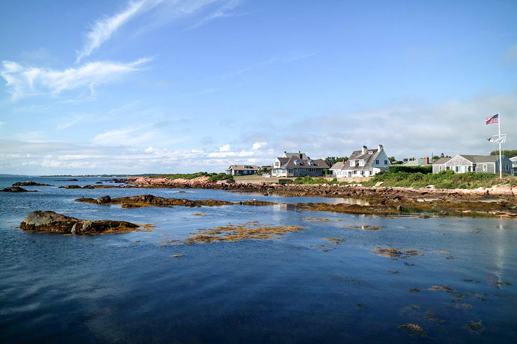 Little Compton, view from Sakonnet Harbor,  Rhode Island