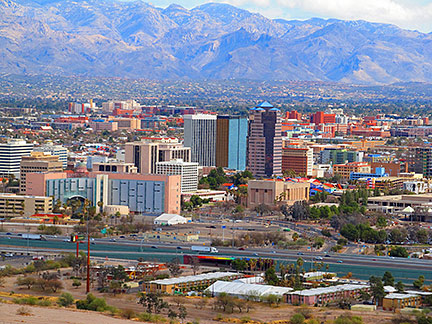 Google Map Of The City Of Tucson Arizona Usa Nations Online Project