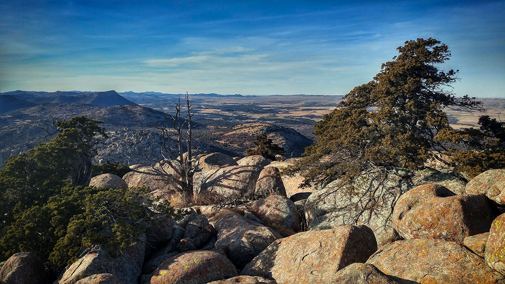 Wichita Mountains in Comanche County, Oklahoma