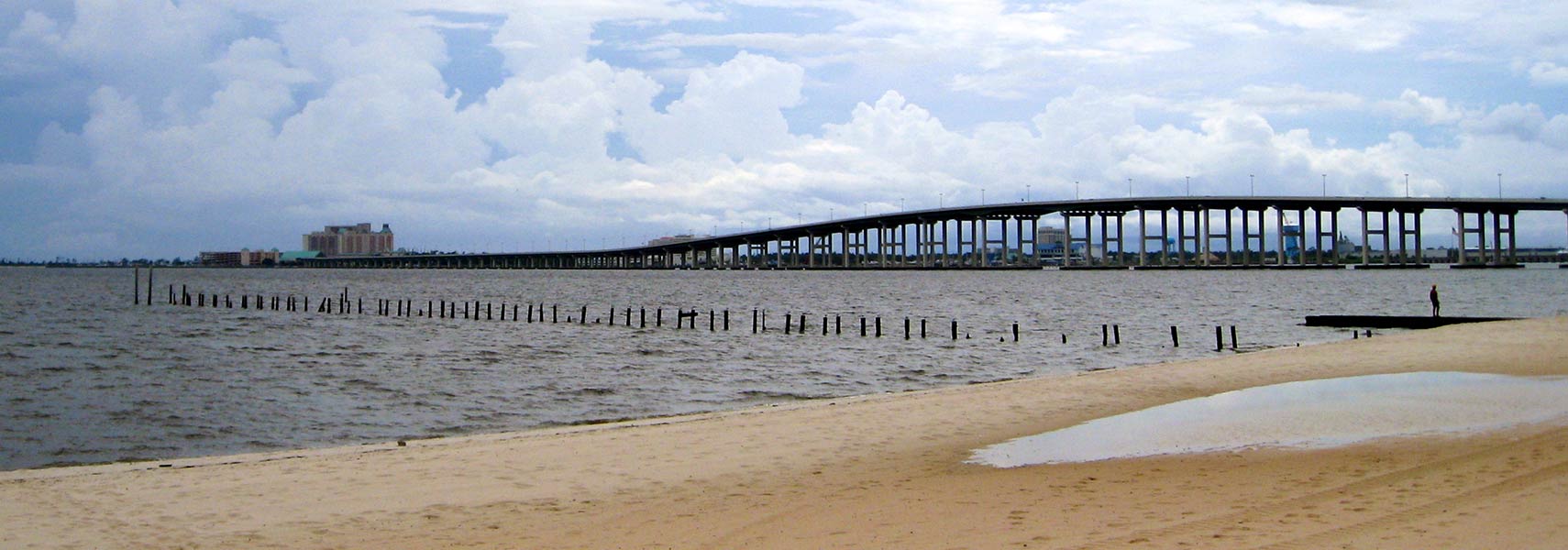 Biloxi Bay Bridge, part of U.S. Route 90 over Biloxi Bay
