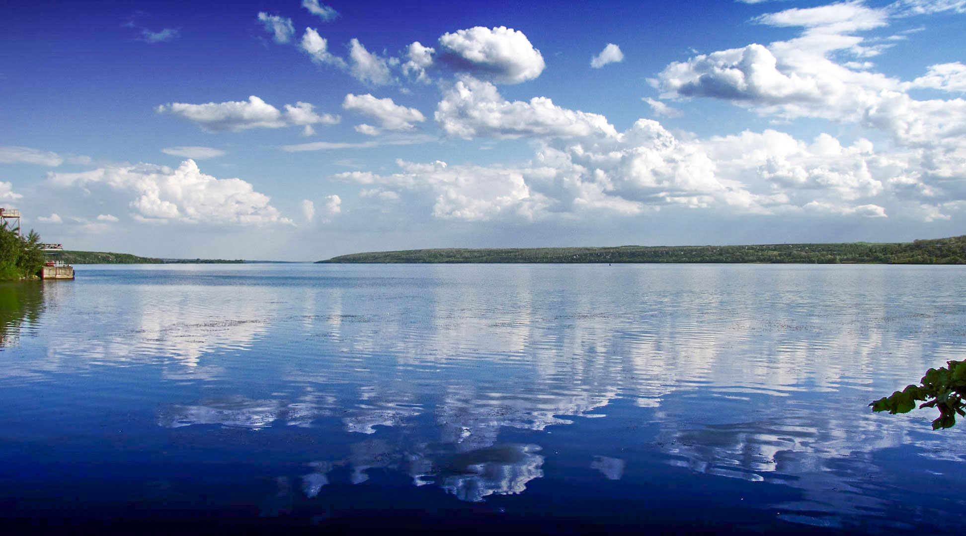 The Dnieper River in Dnipropetrovsk Oblast in Ukraine